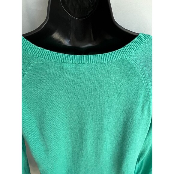 Moth Anthropologie Sweater Top Paisley Print Knit Mix Media Mint Green XS Quirky - Picture 6 of 10